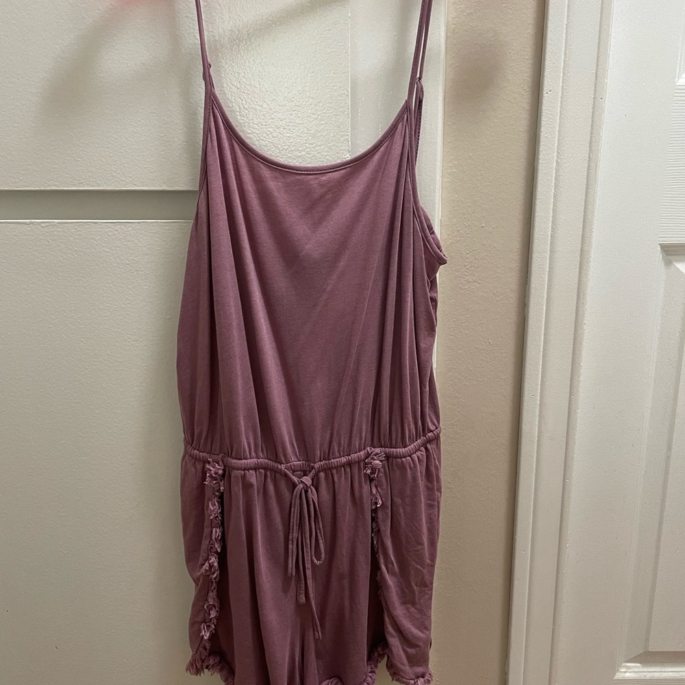 Lulus lavender cotton romper